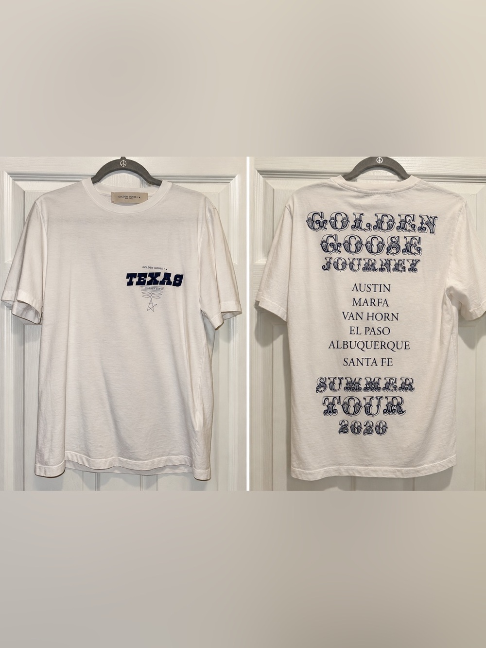 Golden Goose Oversized Journey Texas Summer Tour 2020 Graphic T-Shirt